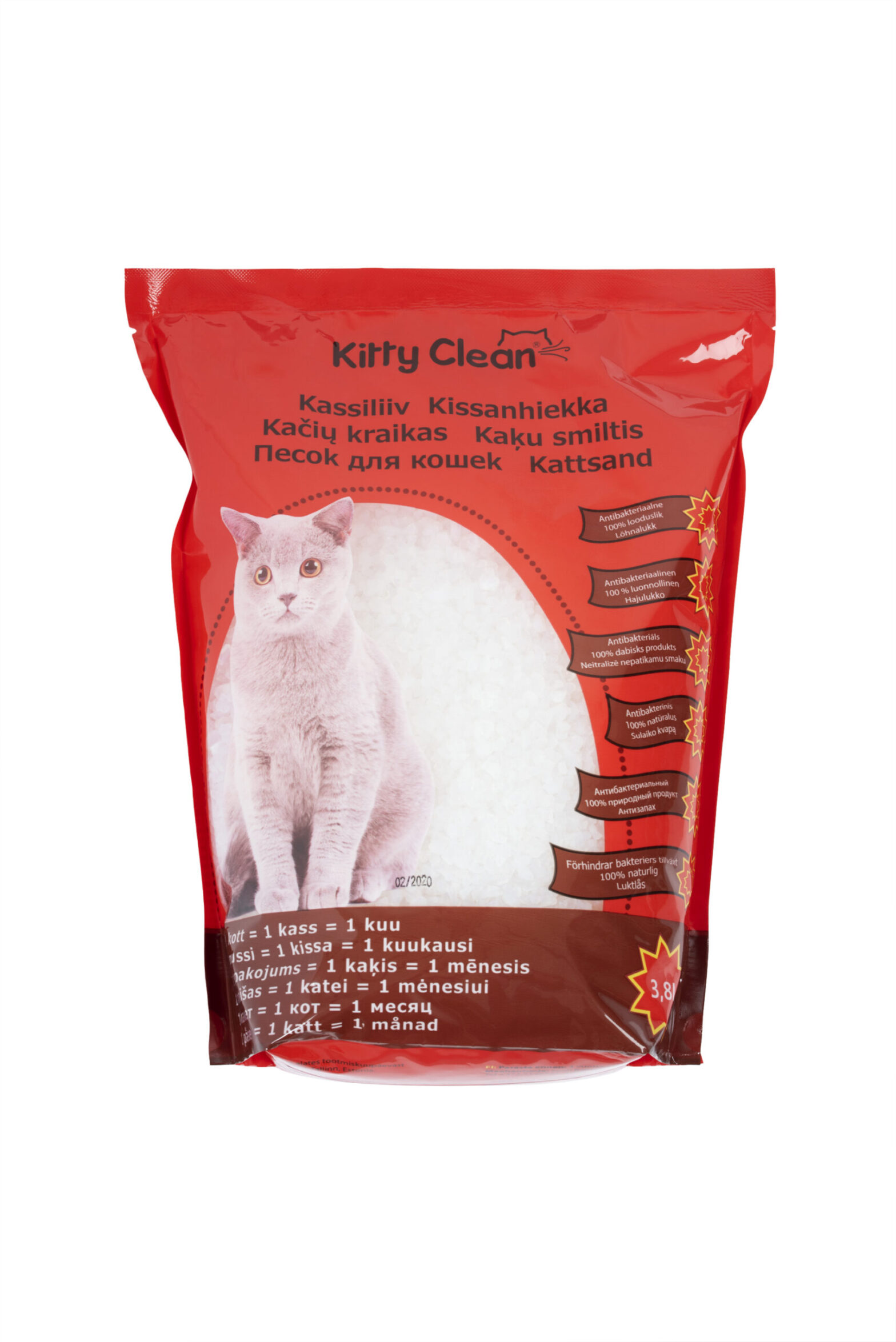 KittyClean silica gel cat litter 3,8L KittyClean cat litters I 🐈 Cats